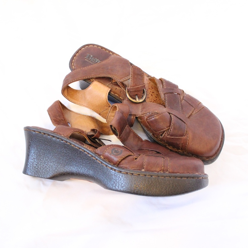 BORN Footwear Women's Leather Heeled Sandals